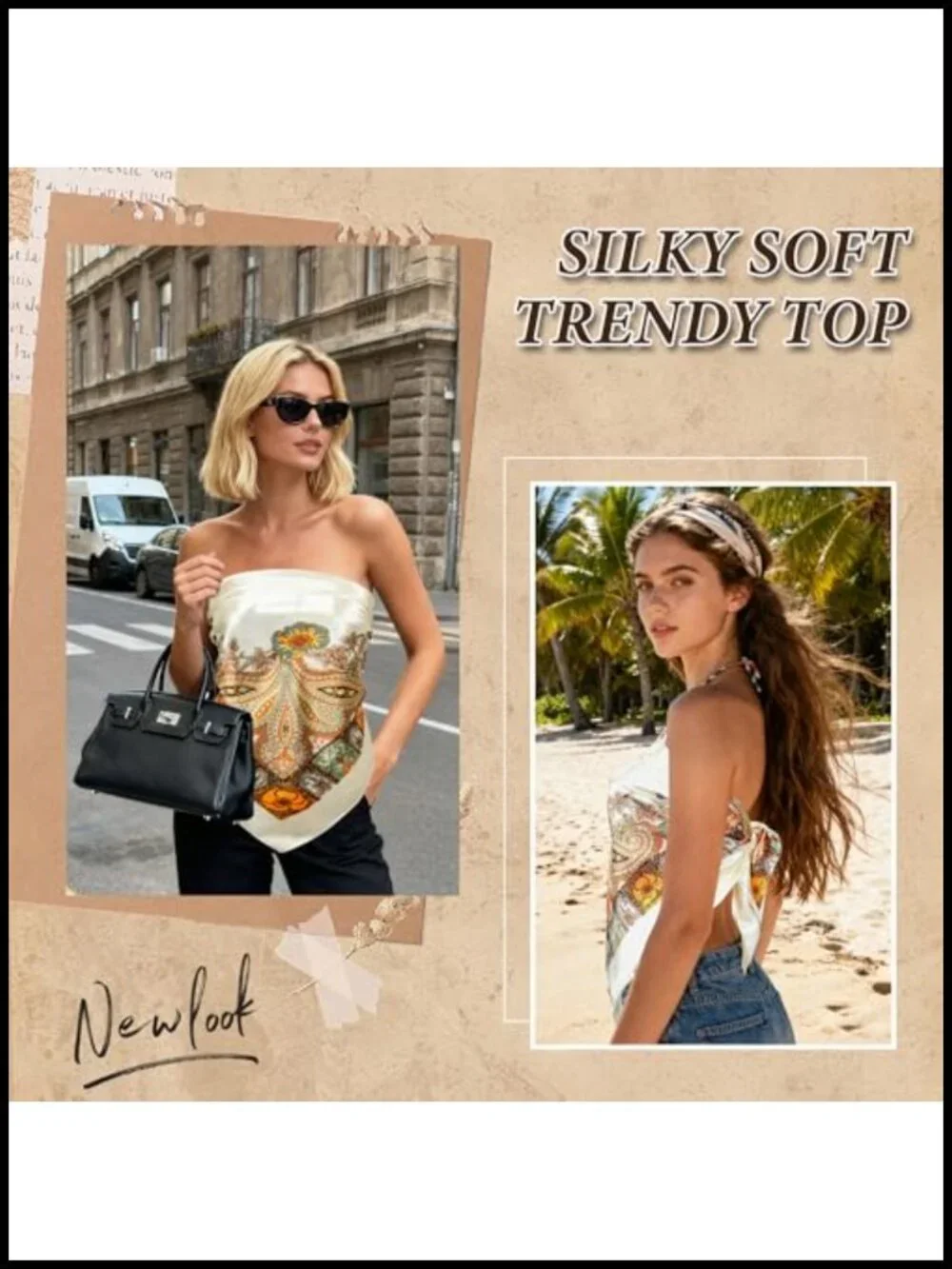 Large Square Head Scarf Bandana - 35